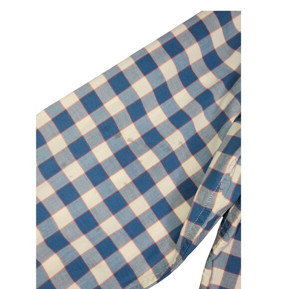 Bonobos Plaid Button Up Shirt Mens LG Blue Long Sleeve Cotton Preppy Casual - Picture 7 of 7
